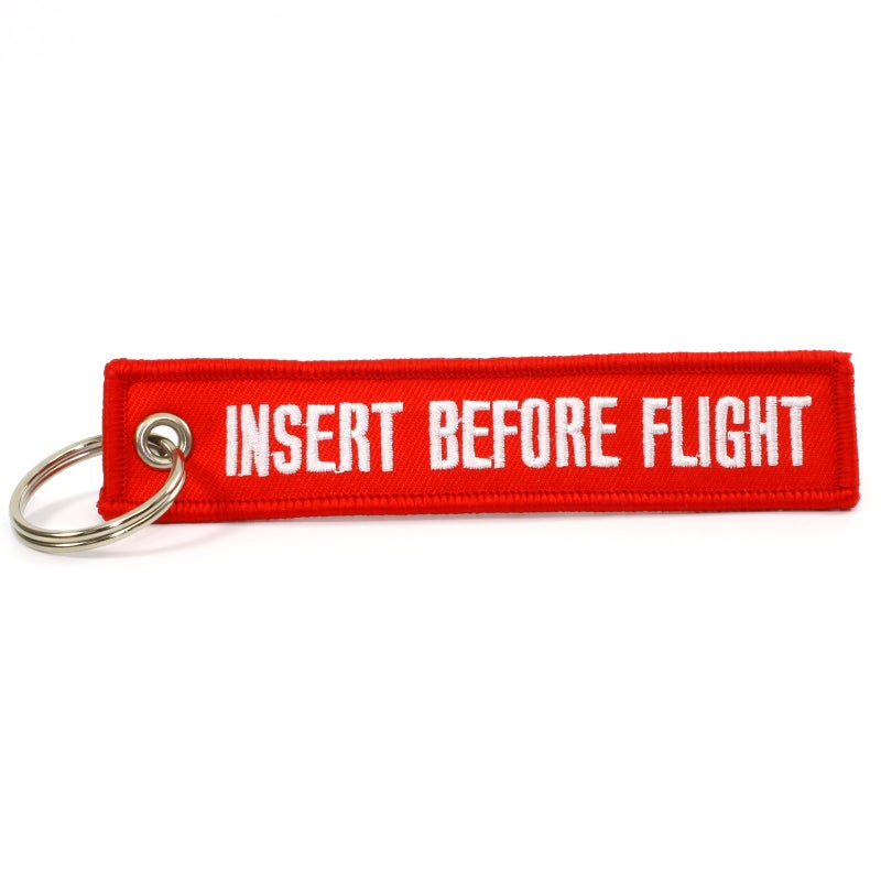 Rotary13B1 INSERT BEFORE FLIGHT Keychain - Red - Image 3